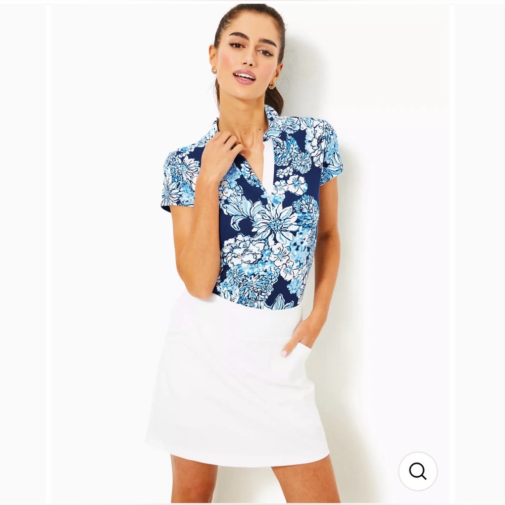 Lilly Pulitzer UPF 50+ Luxletic Monica Skort Skirt Resort White Tennis